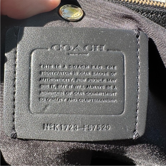 Coach Black Leather Christie Carryall Bag EUC - Picture 6 of 12